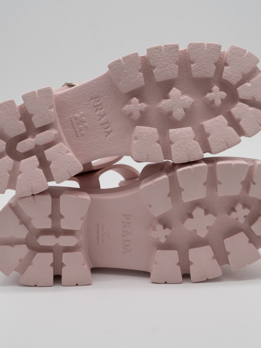 Prada Fisherman Platform Sandals Cage Pink Rubber Women's size 39 eu 9 US - Picture 6 of 12